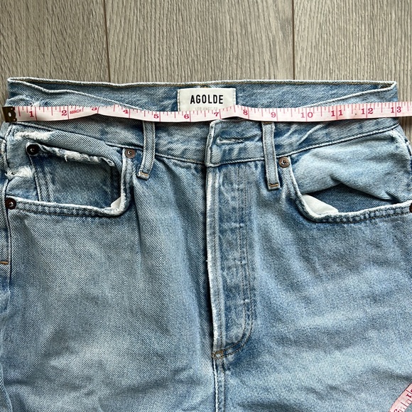 AGOLDE 90’s distressed high waisted button fly jeans - Picture 7 of 7